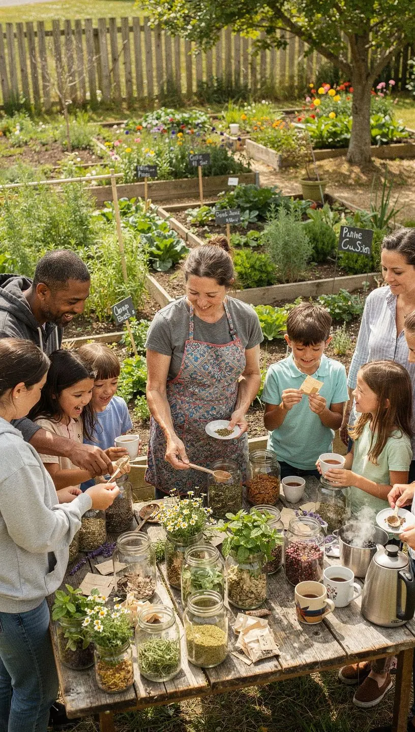 Žolelių arbatos paruošimo procesas – karštas vanduo pilamas į stiklinį arbatinuką su džiovintomis žolelėmis